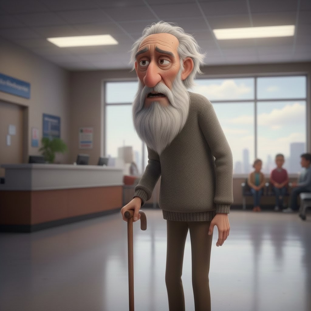 מר ששון מגיע לבית החולים